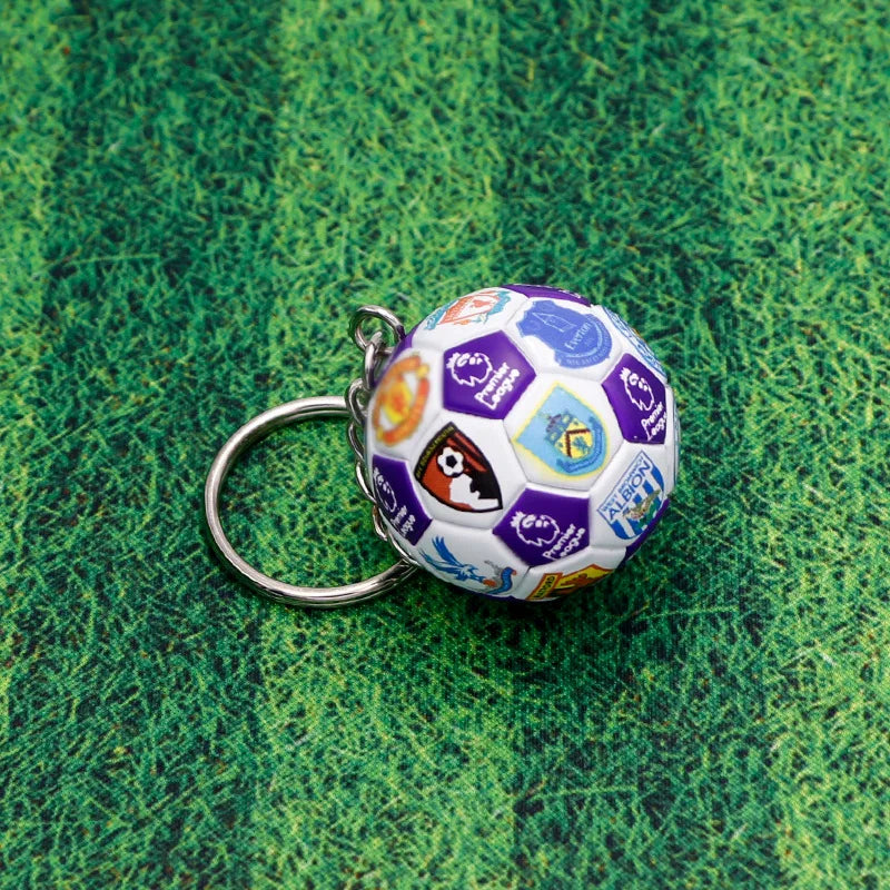 Premier League Teams Soccer Ball Keychain